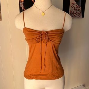 DKNY Women's Orange Camisole Top